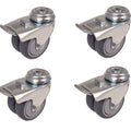 Braked Castor Set of Four for Plinths