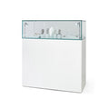 Conservation Display Case 800mm by 500mm by 1600mm High with Humidity Control in Gallery White Lacquer