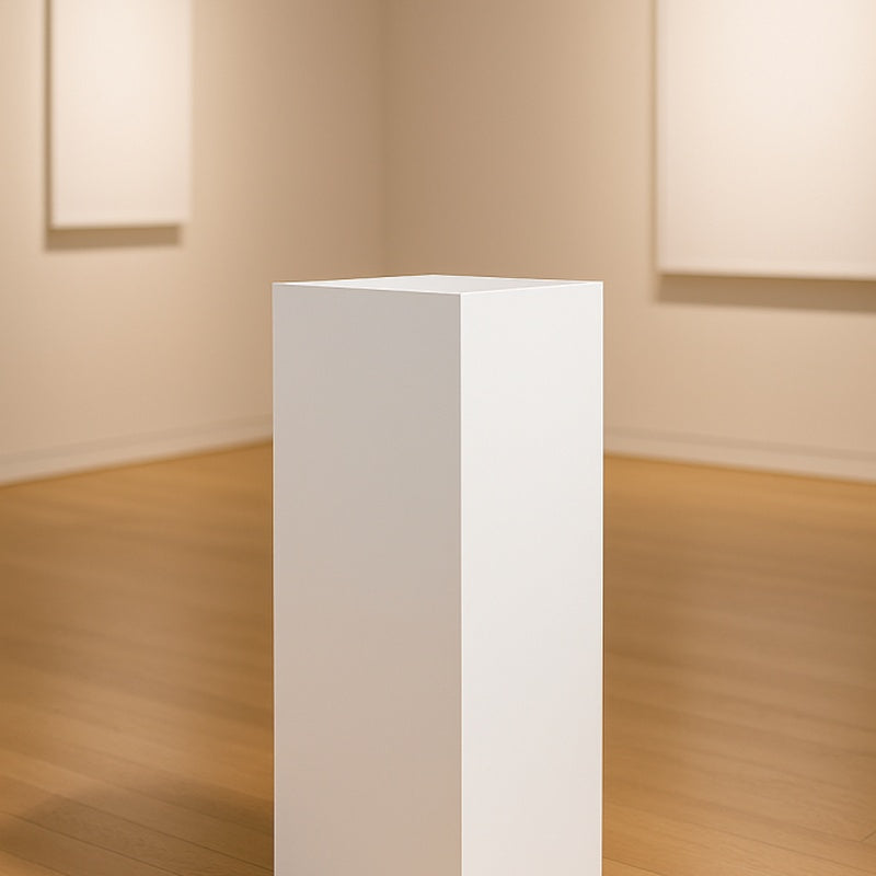 Display Plinth 300mm by 300mm by 1100mm High in Gallery White Lacquer