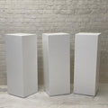 Display Plinth 400mm by 400mm by 1100mm High in Gallery White Lacquer