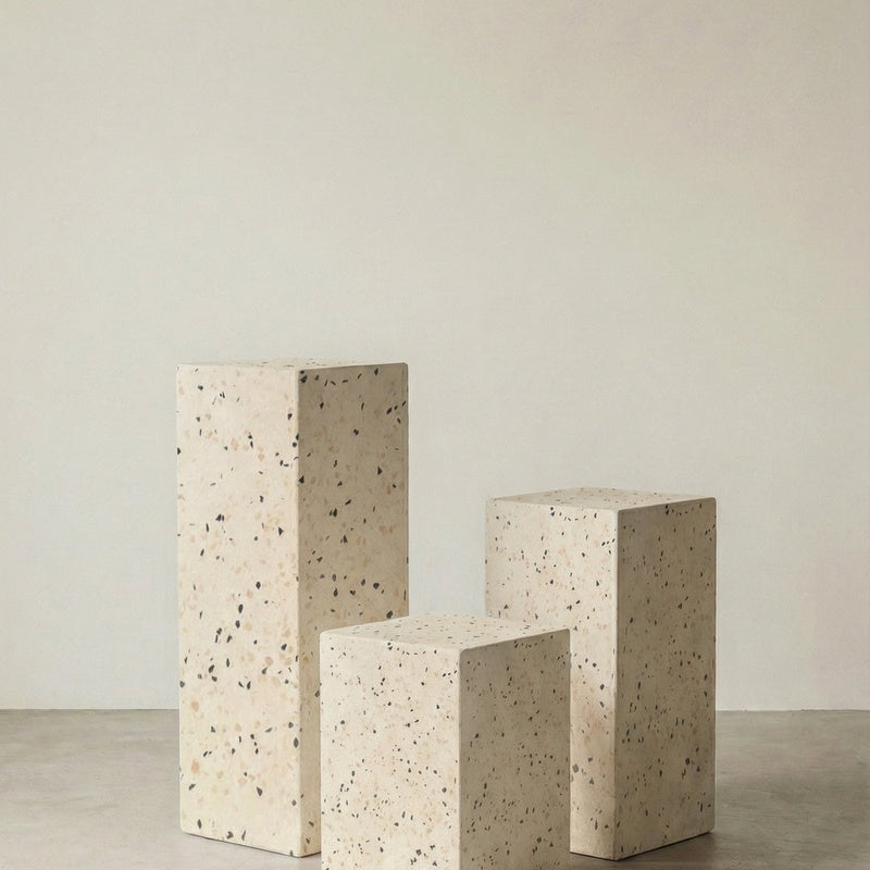 Display Plinth 400mm by 400mm by 1400mm High in Terrazzo