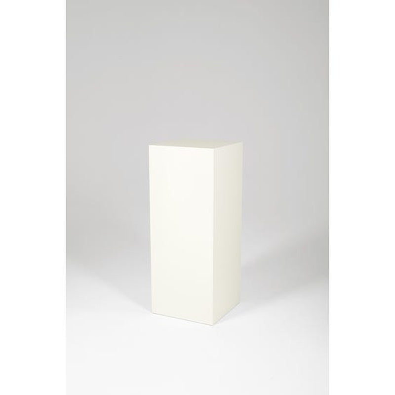 Display Plinth 500mm by 500mm by 900mm High in Gallery White Lacquer