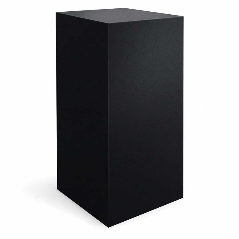 Display Plinth 600mm by 600mm by 1100mm High in Matt Black Lacquer