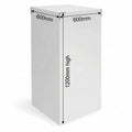 Display Plinth 600mm by 600mm by 1100mm High in Powder Coated Steel