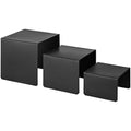 Display Riser 150mm Square by 200mm High in Matt Black Lacquer