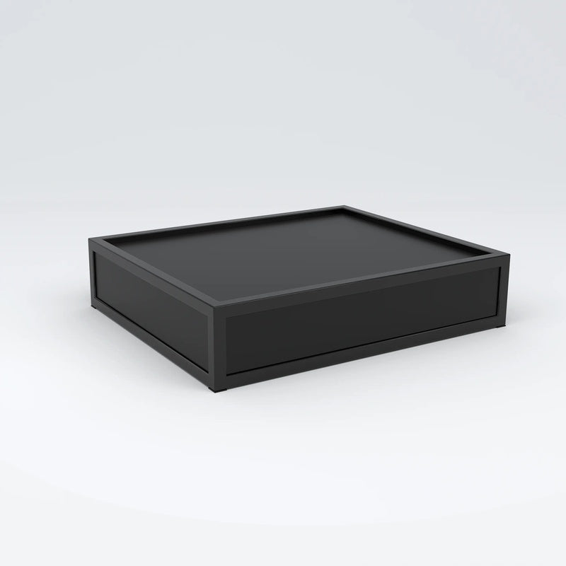 Display Riser 300mm Square by 400mm High in Matt Black Lacquer