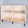 Freestanding Vitrine 1200mm by 600mm by 1000mm High with a Birch Plywood Base