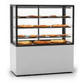 Freestanding Vitrine 1200mm by 600mm by 1000mm High with a Gallery White Lacquer Base