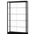 Freestanding Vitrine 1200mm by 600mm by 1000mm High with a Matt Black Lacquer Base