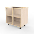 Freestanding Vitrine 800mm by 500mm by 1600mm High with a Birch Plywood Base