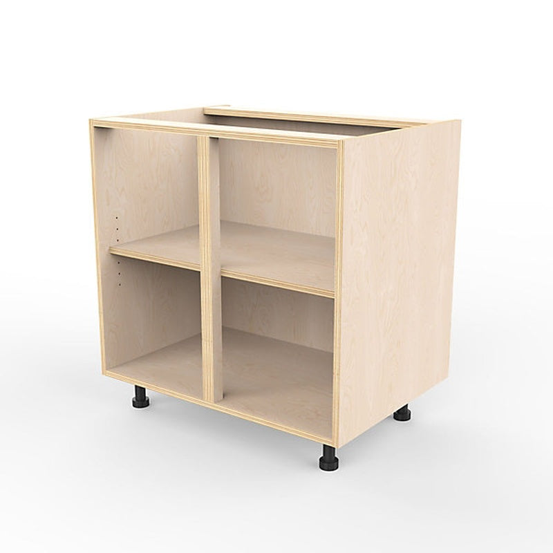 Freestanding Vitrine 800mm by 500mm by 1600mm High with a Birch Plywood Base