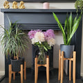 Plant Stand 300mm Square by 400mm High in Solid Oak
