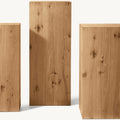 Set of Four Nesting Plinths 600mm Square in Solid Oak
