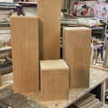 Set of Seven Plinths 300mm Square Graduated in Birch Plywood