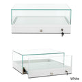 Tabletop Display Case 500mm by 300mm by 400mm High with a Gallery White Lacquer Base