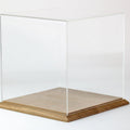 Tabletop Display Case 500mm by 300mm by 400mm High with a Solid Oak Base