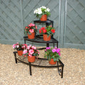 Three Tier Corner Plant Stand in Powder Coated Steel