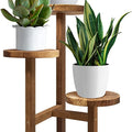 Three Tier Corner Plant Stand in Solid Oak