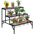 Three Tier Plant Display System 1200mm Wide in Powder Coated Steel
