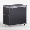 Touring Exhibition Case 1200mm by 600mm by 1000mm High with a Flight Crate in Matt Black Lacquer