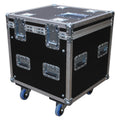 Touring Exhibition Case 600mm by 600mm by 1600mm High with a Flight Crate in Matt Black Lacquer