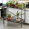Two Tier Plant Stand 600mm Wide in Powder Coated Steel