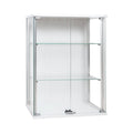 Wall Mounted Glazed Display Box 600mm in Gallery White Lacquer